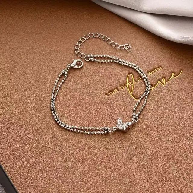 Pulseras brillantes ajustables para mujer, plata de ley 925, elegante joyería fina, regalos para bodas, moda, color nuevo 
