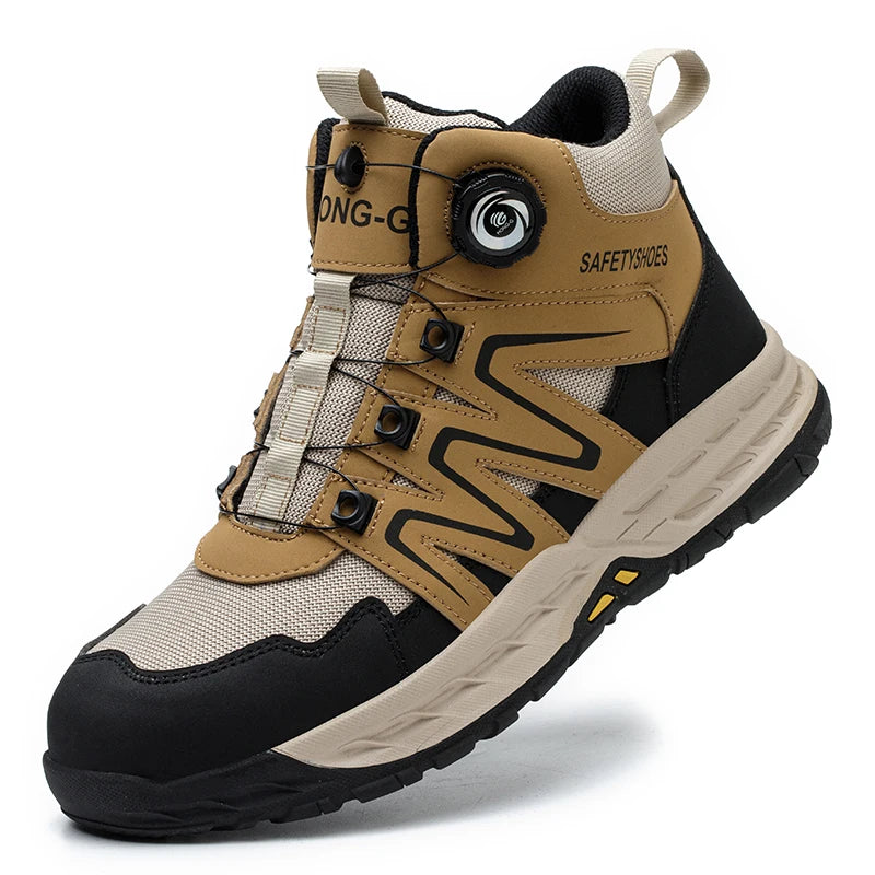New Safety Boots Men Work Indestructible Shoes Sneakers Steel Toe Protective Boots Anti-smash Anti-puncture Work Tactical Boots