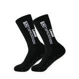 Football socks men's mid-calf striped non-slip and wear-resistant sports socks