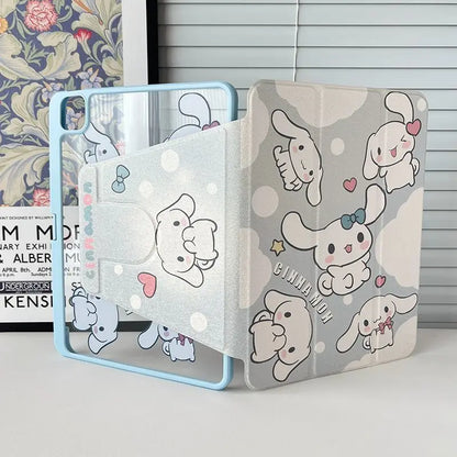 Cartoon Sanrio Cinnamoroll Tablet Case For iPad Air 4 5 10.9 Pro 2022 11 7th 8th 9th 10th Gen 5th 6th Mini 6 Protective Cover