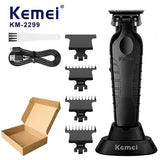Kemei KM-2299 Men's Hair Clipper Professional Electric Hair Clipper USB Rechargeable Barber Trimmer Men's Electric Hair Clipper