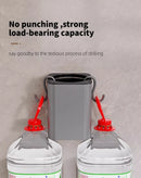 Escobillero de lujo con carcasa metálica, soporte para escobillero de pared, sin ángulo muerto, herramientas de limpieza para el hogar, accesorios de baño