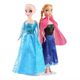 2026 New Arrival Frozen 2 Princess Dolls Set, 30cm Movable Joint Elsa Anna Action Figures, Best Gift for Girls Birthday