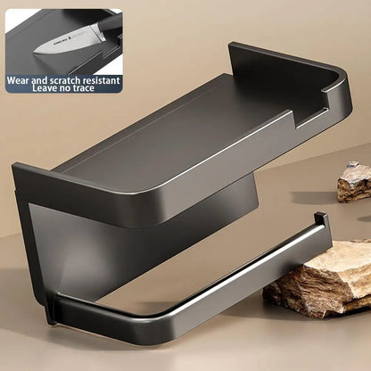 Portarrollos de papel higiénico de pared, de plástico grueso y resistente al óxido, para baño y cocina.