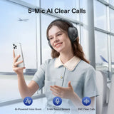 Fone de Ouvido Sem Fio Baseus EH10 NC ANC com Cancelamento de Ruído Híbrido Adaptativo de 45dB, Hi-Res LDAC, Bluetooth 6.0 e 80 Horas de Autonomia