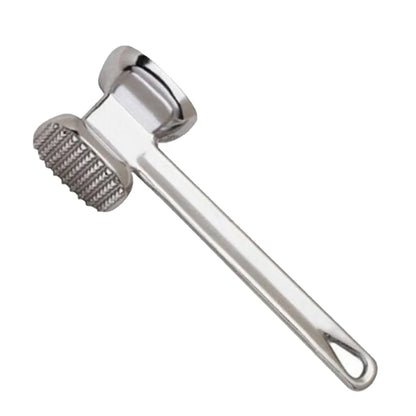 Martillo ablandador de carne de 19 cm, de aleación de aluminio, para uso doméstico, de metal, para carne, herramienta de cocina, resistente, duradero, de doble cara.