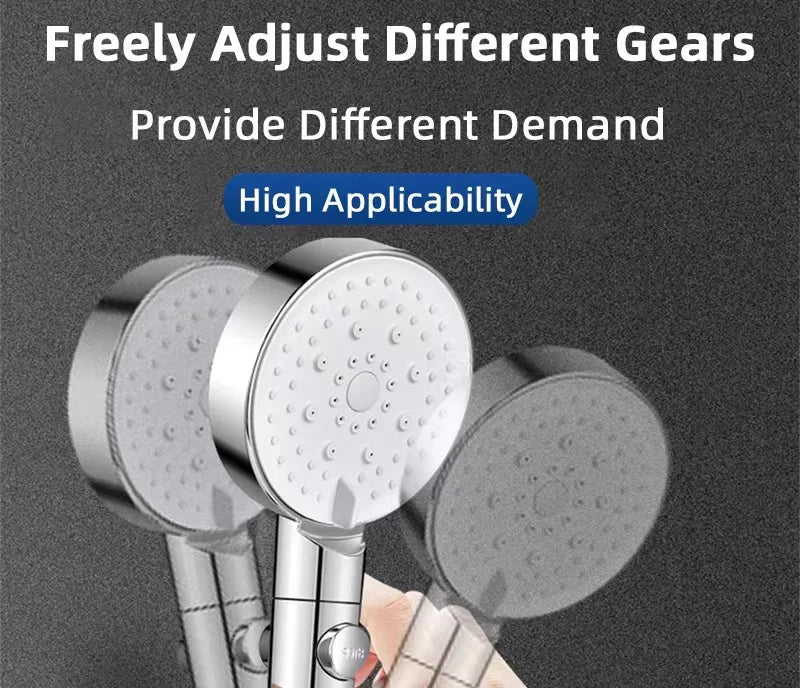 Universal Shower Head Holder Adjustable Shower Rail Holder Bathroom Accessories Replacement Hand Shower Bracket for Slide Bar