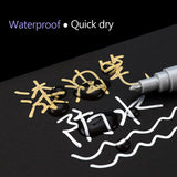 Car Paint Pen Waterproof Car Tire Tread Oil-Based Painting Marker Permanent Auto Scratch Repair Touch Up Paint Pen Quick Dry