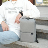 Portable Large Capacity Small Backpack Solid Color Waterproof Travel Bag Multiple Pockets Unisex School Bags Travel