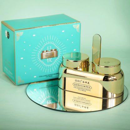 Crema de día para ojos de 40 g, crema de noche para ojos, doble cuidado de la piel, reduce las ojeras, reafirma el contorno de ojos, antiarrugas, hinchazón y cuidado de los ojos.