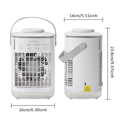 Popular mini air cooler USB air conditioning fan office desktop small water cooling fan spray humidification cooling fan