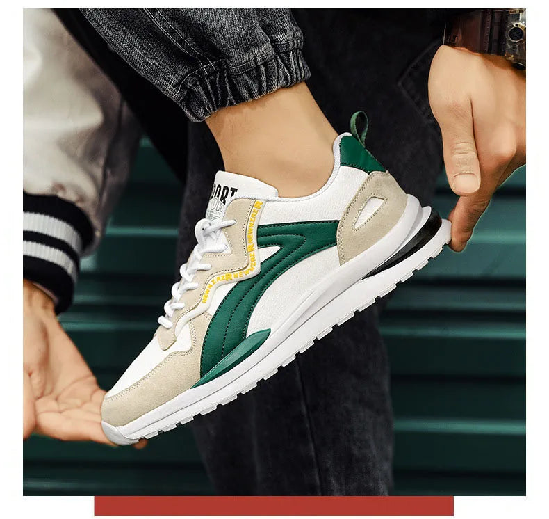 Oulylan Lightweight Running Shoes For Men 2024 Designer Mesh Casual Sneakers Lace-Up Male Outdoor Sports Tennis Shoe