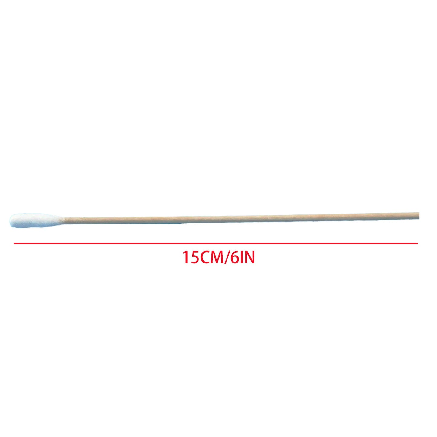 200 pcs Long Wood Cotton Swab Eyelash Extension Tools Medical Ear Care Cleaning Wood Sticks Cosmetic Cotton Swab Cotton Buds Tip