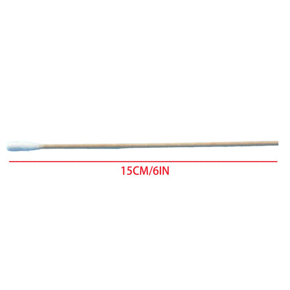 200 pcs Long Wood Cotton Swab Eyelash Extension Tools Medical Ear Care Cleaning Wood Sticks Cosmetic Cotton Swab Cotton Buds Tip