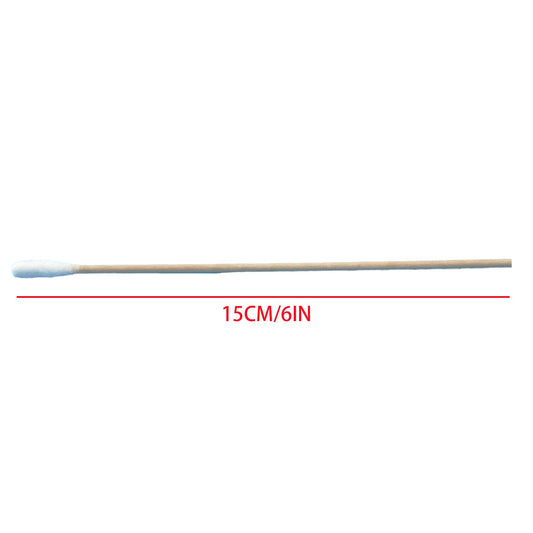 200 pcs Long Wood Cotton Swab Eyelash Extension Tools Medical Ear Care Cleaning Wood Sticks Cosmetic Cotton Swab Cotton Buds Tip