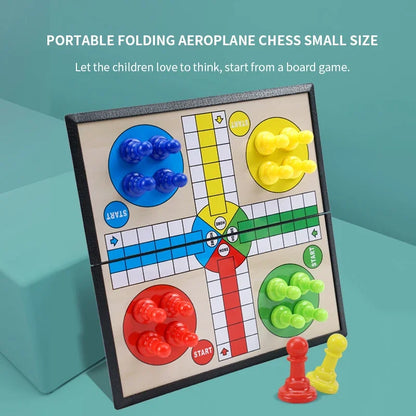 Bear brand science and education chess folding chessboard 2002 student entry early education puzzle battle chess table gam  toys