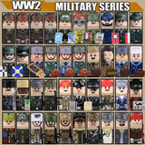 WW2 Military Soldier Figures Building Blocks Soviet British Army German Camouflage Warrior Infantry Accessories Bricks Toys Gift