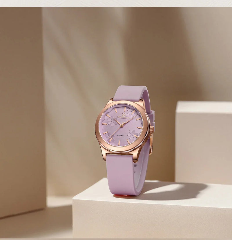 NAVIFORCE NF5051 Women Watch Silicone Quartz Wrist watches for Women Sport Clock Girls Gift Ladies Watches