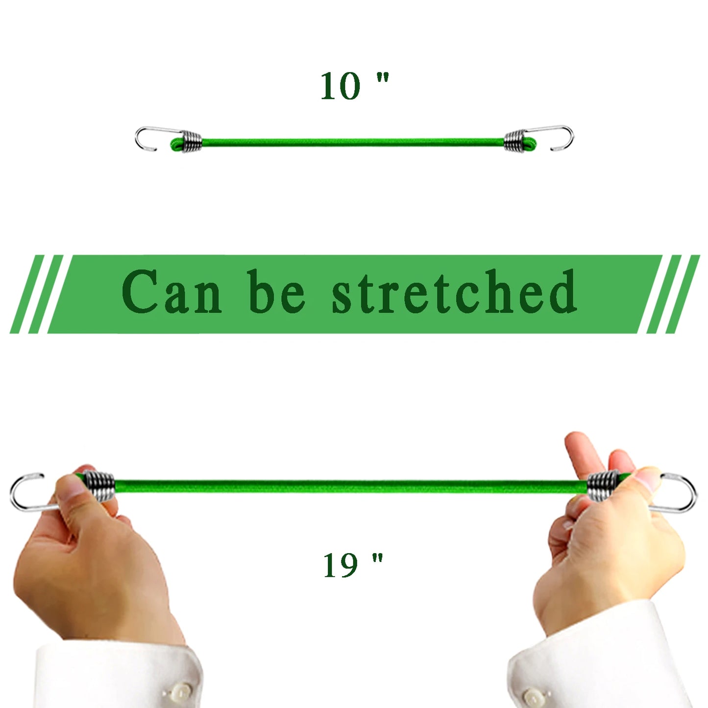 5/10PCS Luggage Strap Elastic Strap Fixed Elastic Cord Socket Fixed Small Hook 4mm Latex Mini Rope Camping Accessories