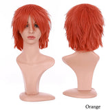 BENIHAIR Synthetic Wig Cosplay Wig White Red Green Blue Pink Yellow Hair Short Layered Wig Fake Hair Extension Men Women Party Wig