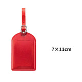 High Quality PU Leather Luggage Tags Anti Loss Durable Suitcase Address Label Creative Baggage Boarding Bag Tag Women