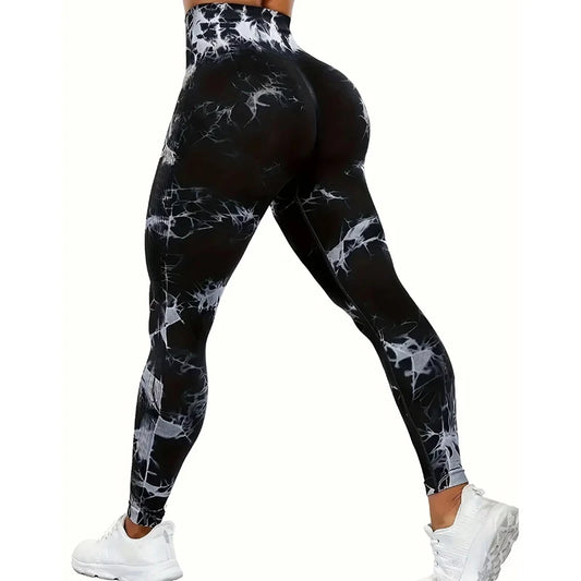 Pantalones de yoga para mujer, mallas deportivas sin costuras, cintura alta, push up, para entrenamiento físico, ropa de gimnasio