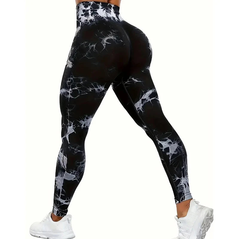 Pantalones de yoga para mujer, mallas deportivas sin costuras, cintura alta, push up, para entrenamiento físico, ropa de gimnasio