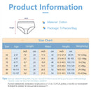 5-Piece Boy's Cotton Briefs Fashion Cool Spider-Man Print Pattern Children's Triangle Underwear Washable Breathable Boys Panties