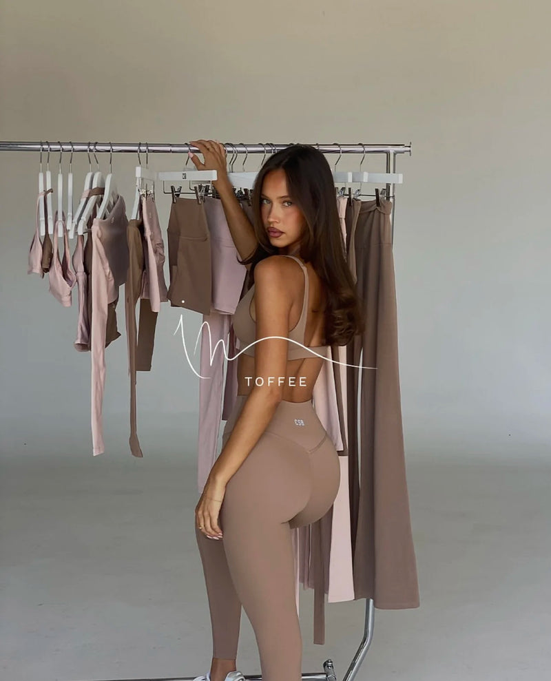 CSB Fitness High-Waist Yoga Pants - Freedom Series - Stretchy Tight High-Waisted Tush-Up Shark Pants