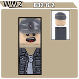 WW2 Military Soldier Figures Building Blocks Soviet British Army German Camouflage Warrior Infantry Accessories Bricks Toys Gift