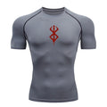 Camiseta deportiva de verano de secado rápido para hombre, camiseta de compresión de manga corta de segunda piel para gimnasio, entrenamiento, fitness, correr, ropa para hombre