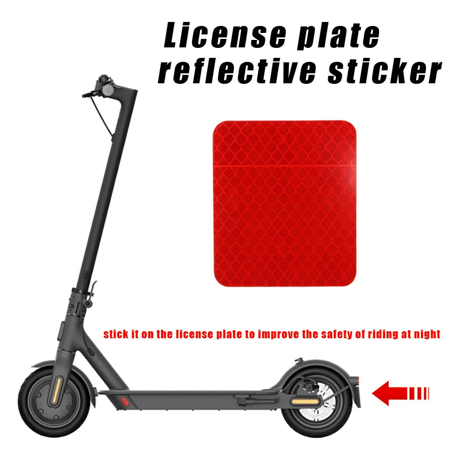 Rear Fender Reflective Sticker for Xiaomi Pro2 Mi3 Rear Mudguard Warning Strip Decorative Sticker Electric Scooter Accessories