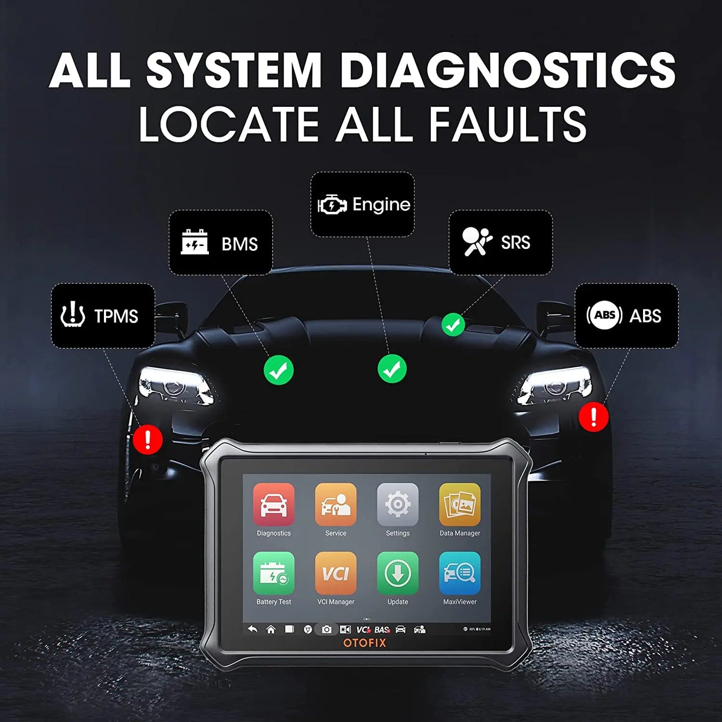Escáner OBD2 automotriz OTOFIX D1 Lite, actualización de 2 años, control bidireccional, herramienta de escaneo de diagnóstico de todos los sistemas FCA SGW CAN FD y DoIP