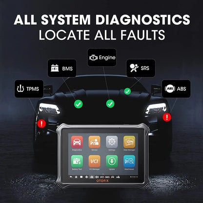 Escáner OBD2 automotriz OTOFIX D1 Lite, actualización de 2 años, control bidireccional, herramienta de escaneo de diagnóstico de todos los sistemas FCA SGW CAN FD y DoIP