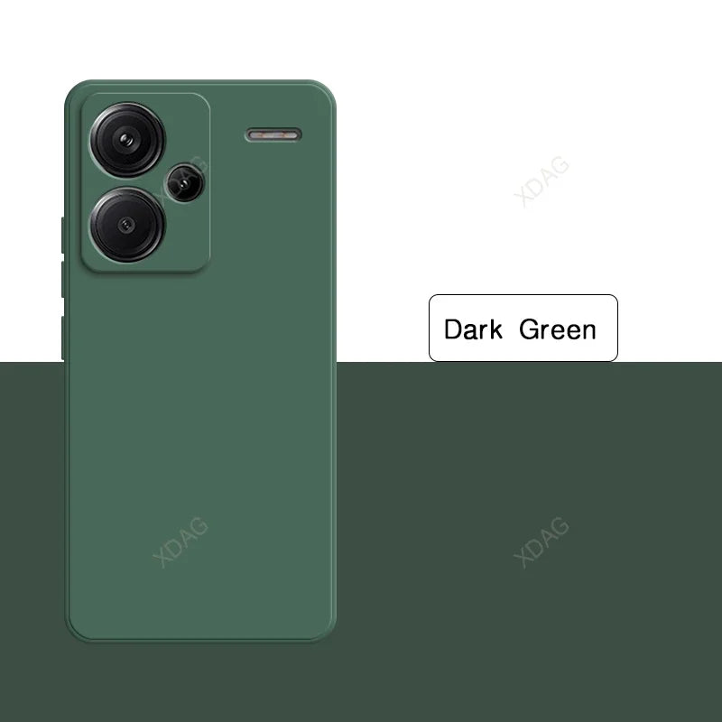 Original Soft Case for Xiaomi Redmi Note13 Note 13 Pro Plus Pro+ 13Pro+ 5G Shockproof Full Protective Liquid Silicone Back Cover
