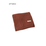 Winter Knitting Scarf Men Women Fastener Thermal Neck Warmer Solid Fleece Keep Warm Scarf Thickening Windproof Neck Cover