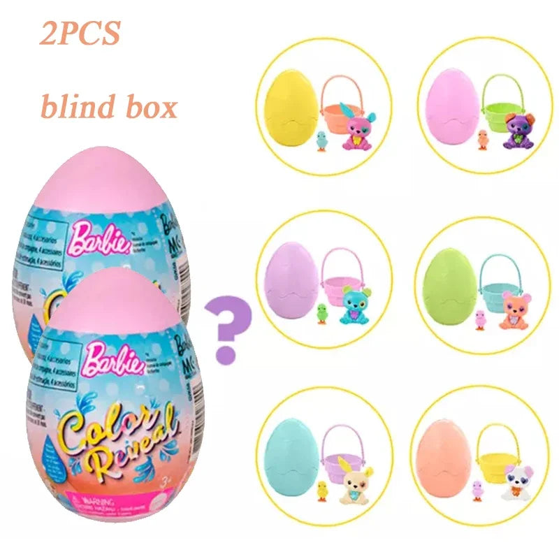 Genuine Barbie Color Reveal Foam Dolls Pet Friend with 25 Surprises Scented Bubbles Princess Doll Toys for Girls Gift
