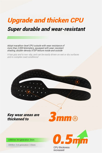 Xtep Women Running Shoes 2000km 3.0 2025 Spring Lightweight Cushioned Wear-Resistant Training Jogging Sneakers  875118110034