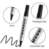 Permanent Paint Marker Pen Waterproof Black Pen for Tire Oily Markers Quick Drying Signature Pen Stationery Supplies