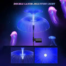 Solar Garden Lights Outdoor Waterproof Fiber Optic Jellyfish Lawn Lights Outdoor Patio Villa Yard Decor