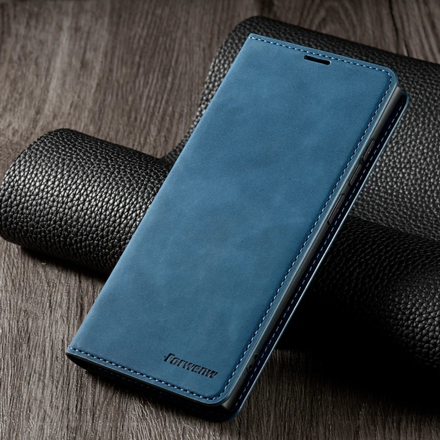 Wallet Magnetic Flip Card Slot Leather Case For Samsung Galaxy S24 Ultra S23 Plus S22 S21 S20FE A05s A14 A15 A34 A35 A53 A54 A55