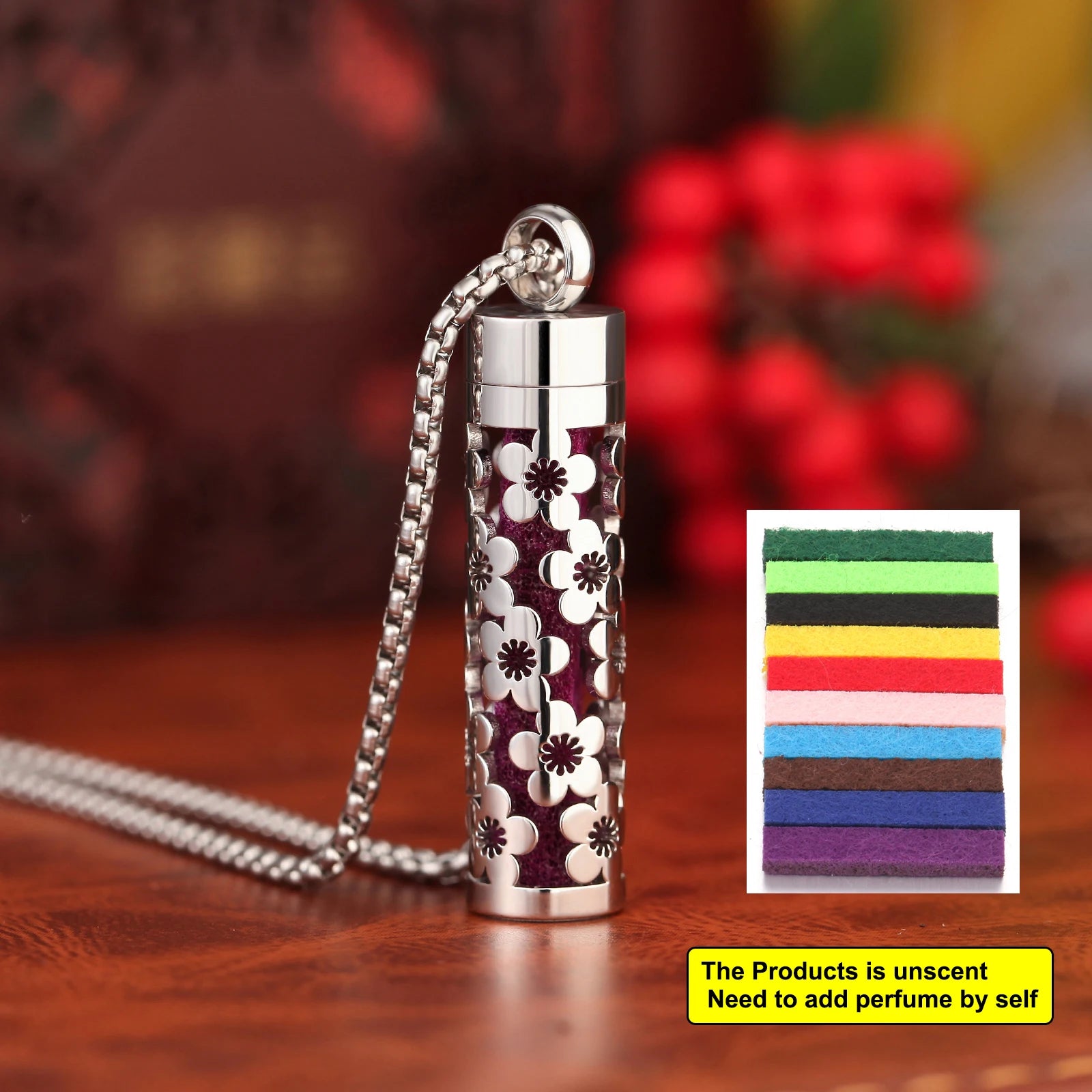 Stainless Steel Aromatherapy Necklace Diffuser Pendant Aroma Diffuser Locket Perfume Essential Oil Diffuser Pendant Necklace
