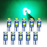 High Brightness 3030 Chips 10Pcs of T5 Led Bulb W3W W1.2W Play and Plug Car Interior Lights Auto Instrument Lamp 12V/24V