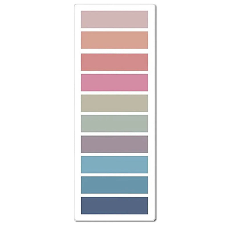 2400S Transparent Colorful Index Creative Memo Pads Office School Stationery Self-Adhesive Stickers Sticky Note Pads