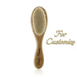 Personalized Wooden Baby Brush Custom Name Baby Wool Comb New Born Hair Brush Infant Head Massager Bath Brush Comb for Kids