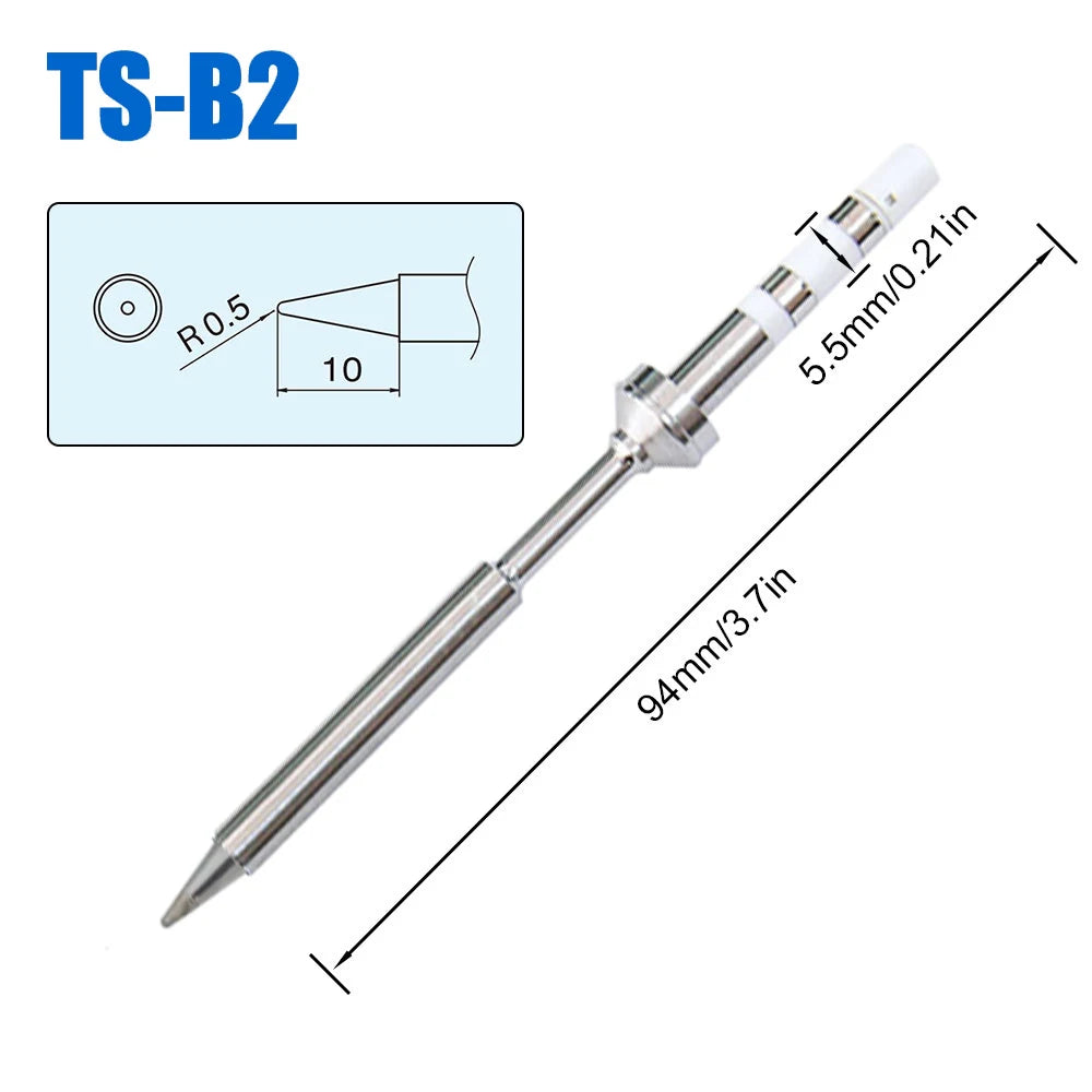 Pine64 TS100 TS101 Soldering Iron Tips Replacement Various Models of Pinecil V2 Electric Soldering Iron Tip TS Series BC2 ILS