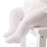 Meia-calça de malha para bebês, cintura alta, meia-calça respirável, fofa, primavera, outono, 0-6 anos criança