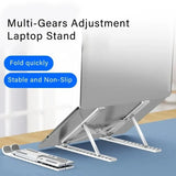 Soporte para computadora portátil, multiusos, flexible, con ajuste, para tableta, escritorio, soporte elevado con disipación de calor.