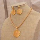 Jewelry Set For Women  Gold Plated With Necklace Pendant Nigerian Wedding Jewelry