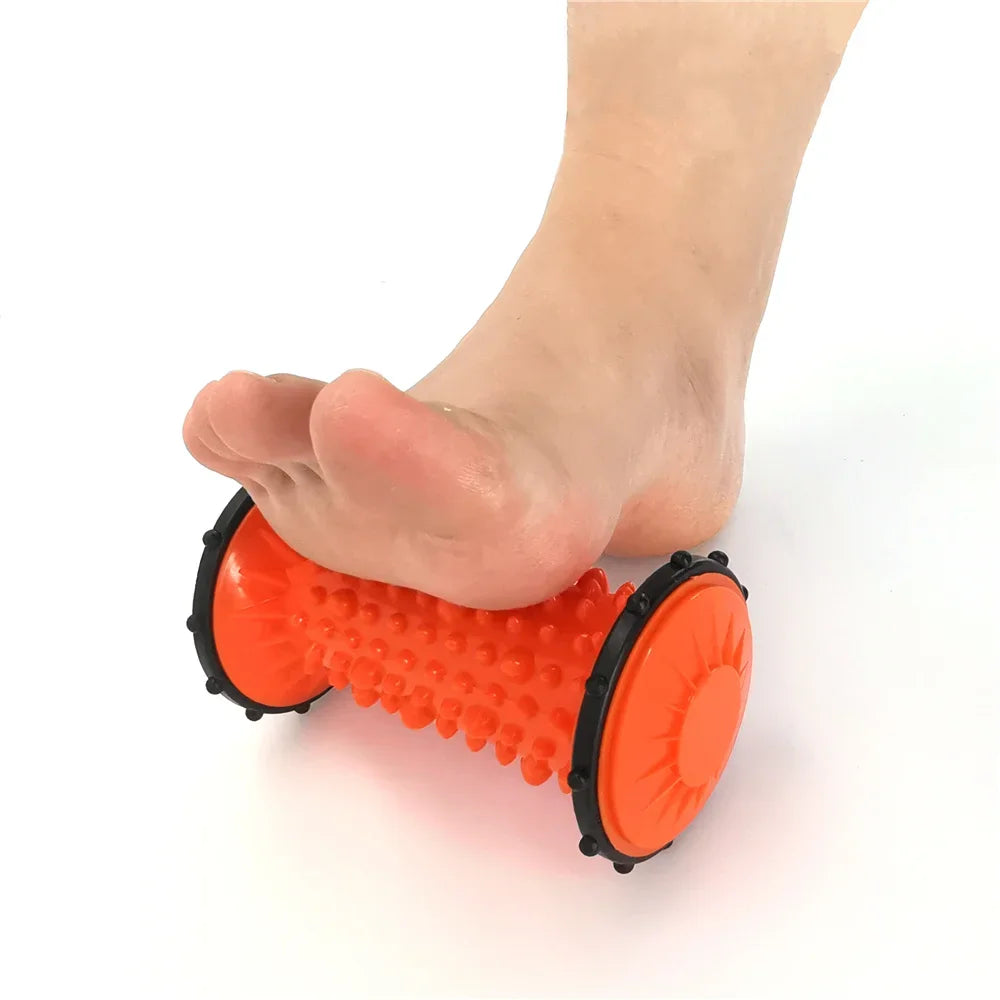 Masajeador de pies con rodillo para aliviar la fascitis plantar y el dolor de arco del pie en el talón, masajeador de reflexología para la espalda, piernas, manos y músculos relajantes.